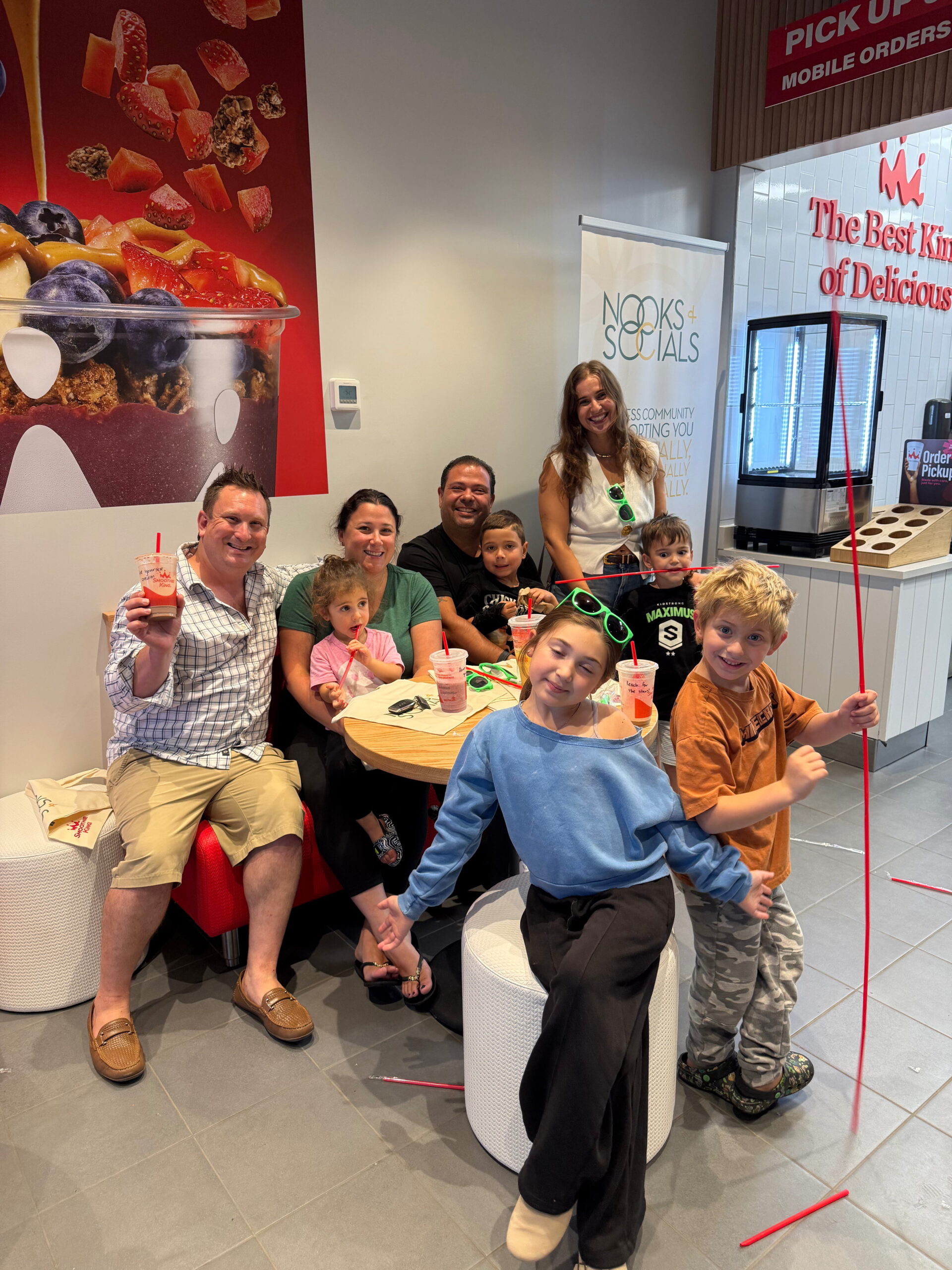 family smoothie social